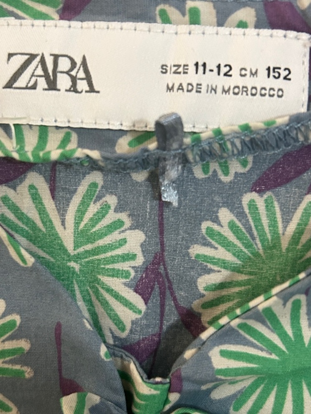 Zara Lavender & Mint Floral Blouse - Picture 2 of 6